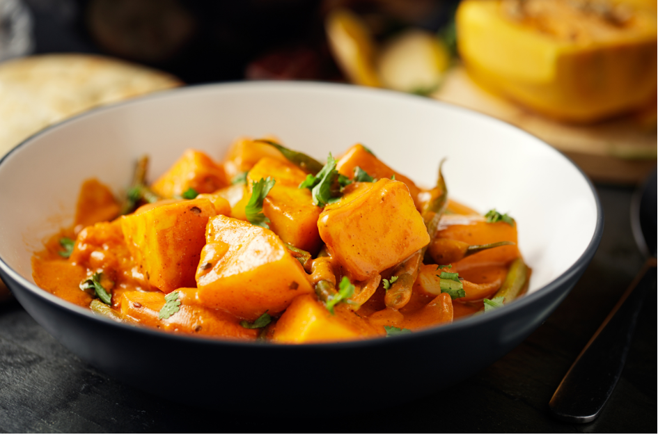 Curry de butternut et pois chiches