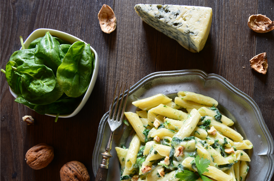 One pot Pasta aux épinards et gorgonzola