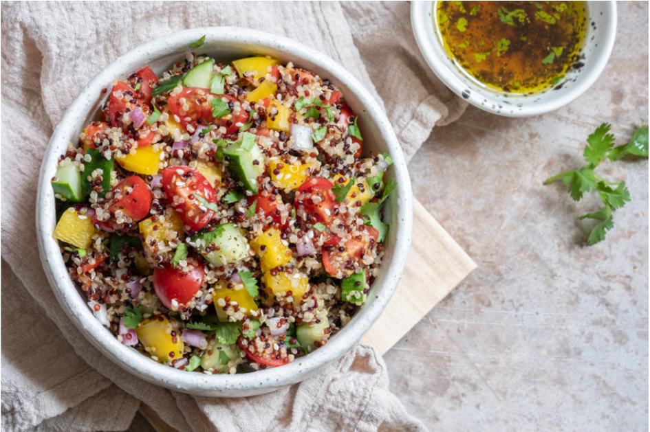 Salade de lentilles et quinoa à la feta