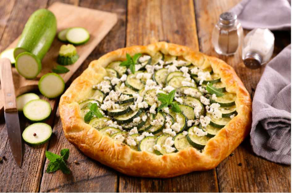 Tarte courgette & feta